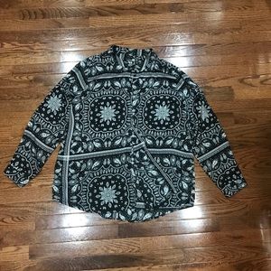 Printed Button Down Shirt